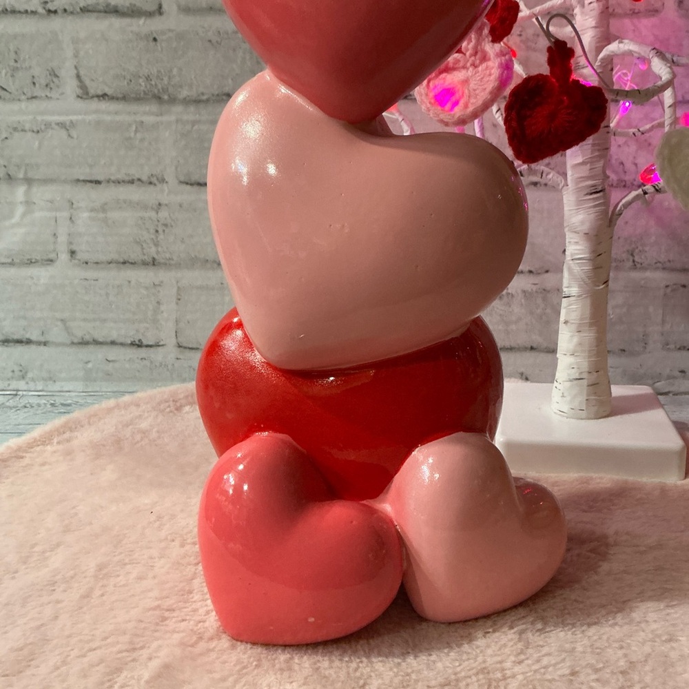 BELLA LUX 14”H Stacked Hearts Valentine Decor - Picture 6 of 7